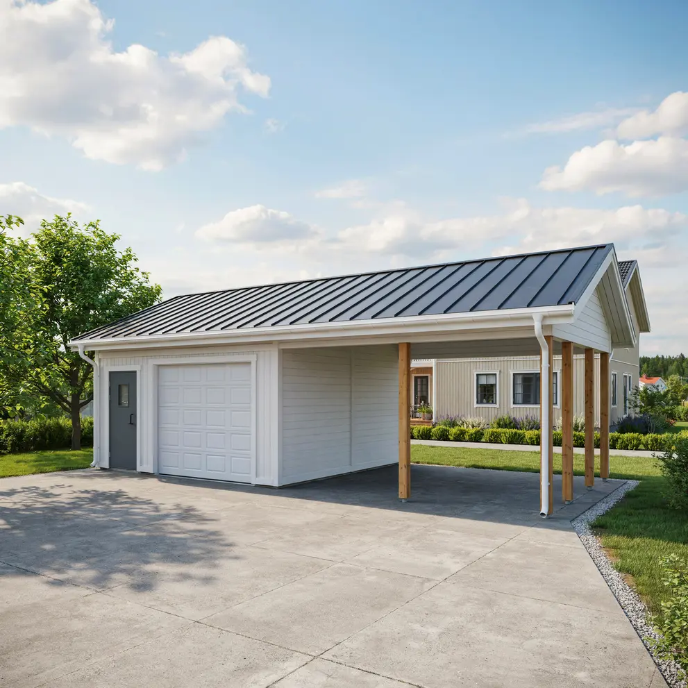 bygga garage carport nynashamn